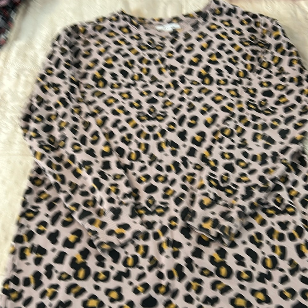 M13.  Animal print sweater shirt tunic/dress